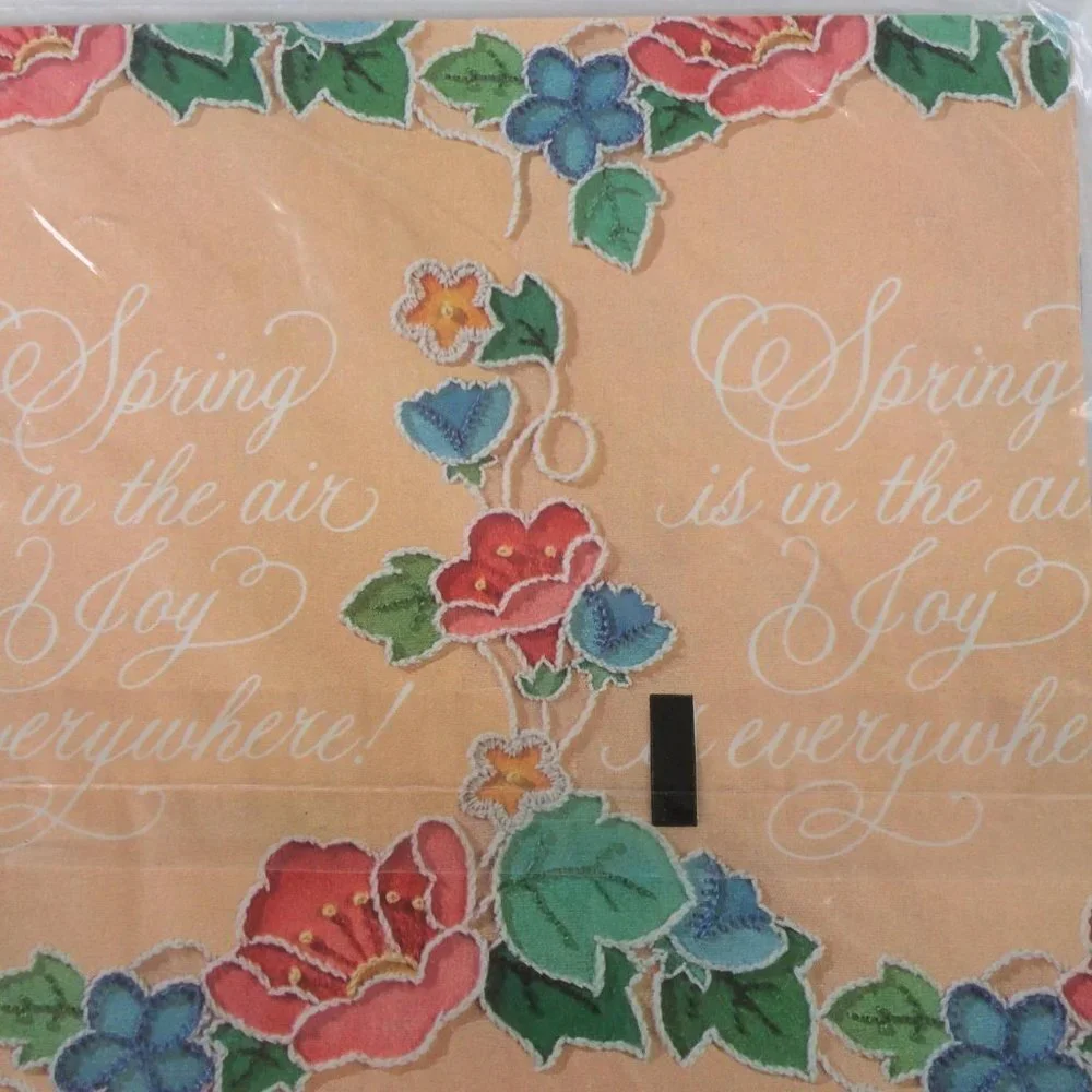 Vintage Spring Wrapping Paper, Gift Wrap, Peach